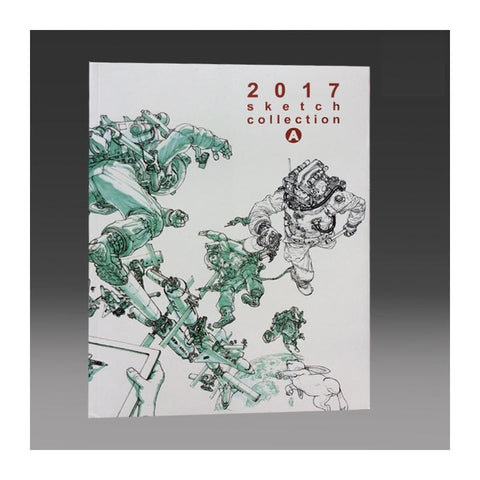Kim Jung-Gi Works 2017 Sketch Collection Book Kim JungGi Sketch Manuscript Line Drawing Book Volume A