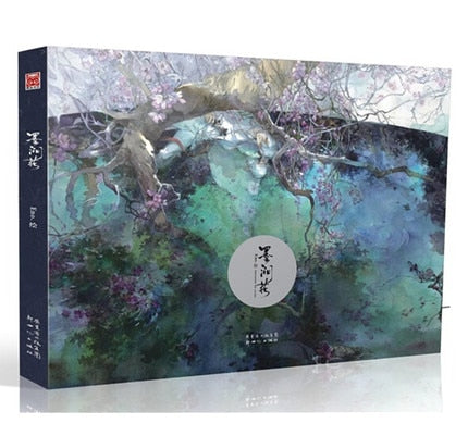 watercolor painting book Amarantine in Ravine mo jianhua chinese Ancient figures Ladies Women watercolor drawing learning book